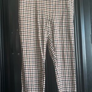 Torrid Black and White Houndstooth Cropped Pants